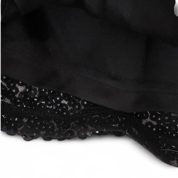 Maner Black Sequin Stretch Mini Skirt Women’s XS Lined Party Club - Picture 5 of 9